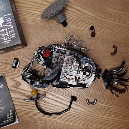 Ideas Mechanical Lantern Fish Building Blocks Set Compatible with Lego Collectible for Ocean Lovers, Perfect as an Office or Home décor for Adults. STEM Construction Gift for Boys Aged 8-16 1038PCS