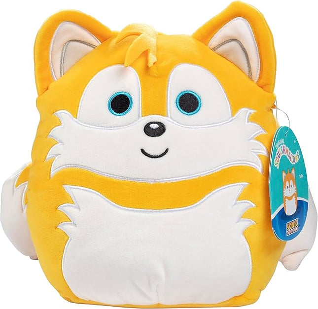 Squishmallows Original 8-Inch Tails - Sonic The Hedgehog- Official Jazwares Plush - Collectible Soft & Squishy SEGA Stuffed Animal Toy - Add to Your Squad - Gift for Kids, Girls & Boys