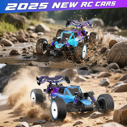 1:12 Brushless RC Cars for Adults,Max 50mph Hobby Electric Off-Road Buggy,4WD Racing RC Truck with 3S Batteries,25W Fast Charging,RTR 4X4 Remote Control Cars