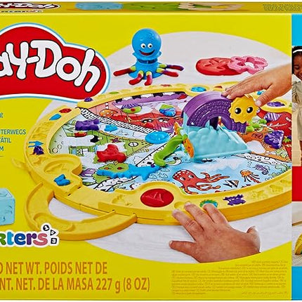 Play-Doh Fold & Go Playmat Starter Set with 19 Accessories, Preschool Toys for 3 Year Old Girls & Boys & Up, Kids Arts & Crafts