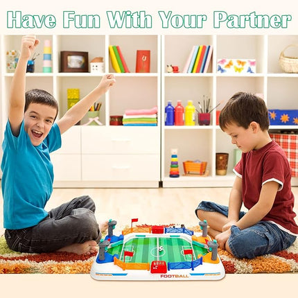 COUOMOXA Soccer Board Game for Kids: Mini Foosball Table Game - Interaction Soccer Toys for 3 4 5 6 7 8-12 Year Old Indoor Family Playroom Party - Perfect Birthday Sports Gift for Boys Girls