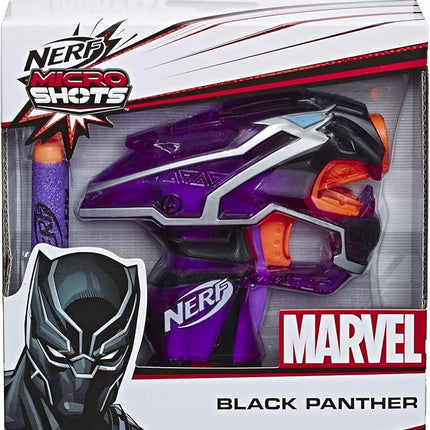 Nerf Black Panther Microshots Marvel Toy Blaster - Includes 2 Official Elite Darts - for Kids, Teens, Adults