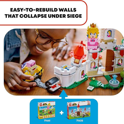 LEGO Super Mario Battle with Roy at Peach’s Castle, Nintendo Character Mario Toy for Kids, Castle Toy & Adventure Set, Super Mario Gift for Girls, Boys & Gamers Ages 7 and up, 71435