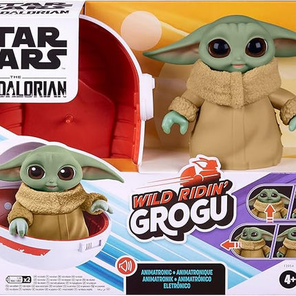 STAR WARS Wild Ridin' Grogu, The Child Animatronic Toy, Over 25 Sound and Motion Combinations, Toy for Kids Ages 4 and Up