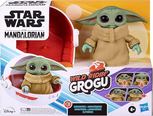 STAR WARS Wild Ridin' Grogu, The Child Animatronic Toy, Over 25 Sound and Motion Combinations, Toy for Kids Ages 4 and Up