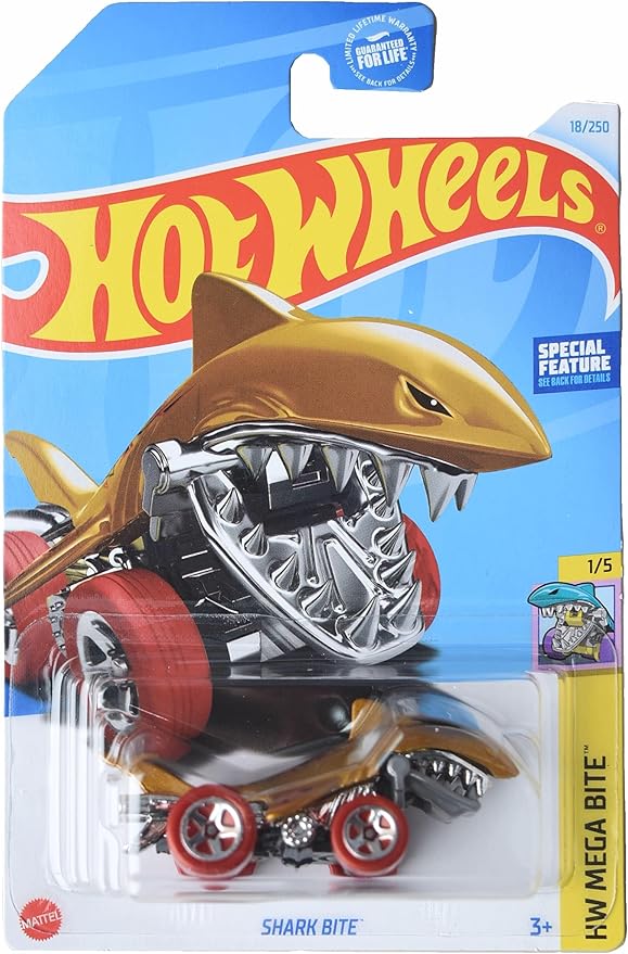 Mattel Hot Wheels Shark Bite, Mega Bite 1/5 [Gold] 18/250