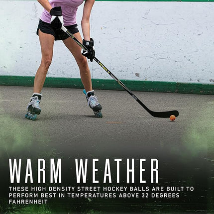 Franklin Sports NHL Street Hockey Balls - No Bounce Outdoor Street + Roller Hockey Balls - Official Size for Youth + Adult Street Hockey - Assorted Colors - 1, 2, 3, and 15 Bulk Packs