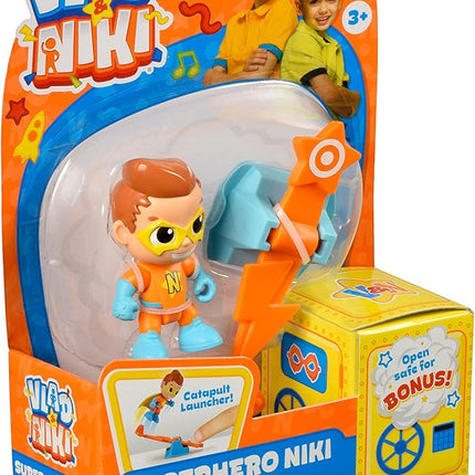 BANDAI Vlad & Niki Play Action Figure - Superhero Niki Figure - Articulated Action Figurine with Accessories, Multicolor, P57552