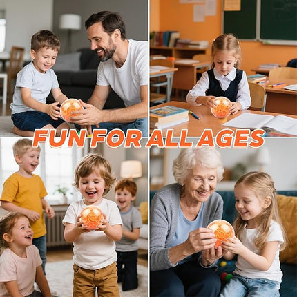 Amaze 3D Memory Sequential Maze Ball Puzzle Toy Gifts for Kids Adults - Challenges Game Lover Tiny Balls Brain Teasers Game (Orange)