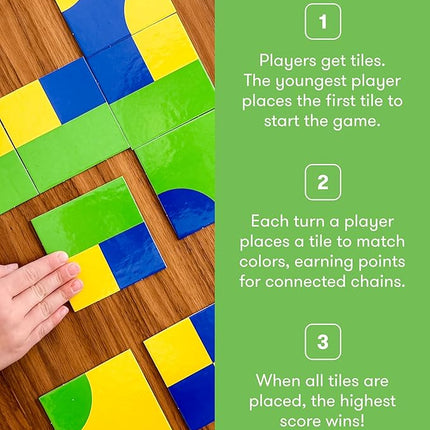 SimplyFun Trifusion – Visual Mapping Strategy Board Game for Kids, 2-4 Players, Ages 8 and Up – Spatial Reasoning, Pattern Recognition & Planning – 30 Min Playtime – STEM Board Game