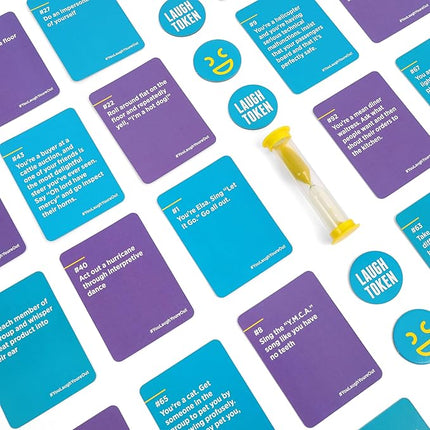 You Laugh You're Out A Party Game with Hilarious Charades Family Card Games for Adults & Kids, Halloween, 125 Prompt Cards Fun Card Games for Family Game Nights, Gatherings, & Parties Ages 14+