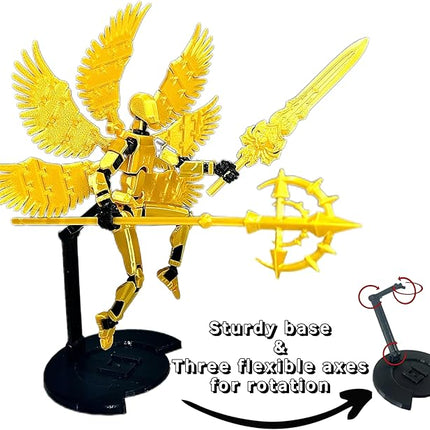 (Assembly Completed) T13 Action Figure Set, Dummy 13 3D Printed Action Toy Gifts for Kids, Robot 13 Action Figure Full Body Mechanical Doll Christmas Birthday Gift for Boys Girls