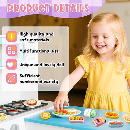 50 Pcs Miniature Food Mini Resin Food Tiny Food for Barbie Food Accessories Fairy Garden Micro Landscape Decoration