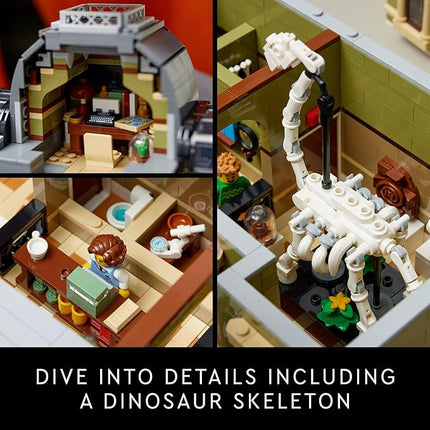 LEGO Icons Natural History Museum Building Kit for Adults, Build and Display Gift Idea for Lovers of Museums, Dinosaurs, Science and Geology, Addition to The Modular Buildings Collection, 10326