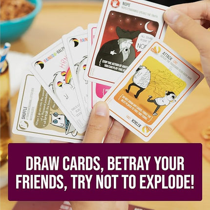 Exploding Kittens Party Pack - 2-10 Players - Ages 7+ - 15 Minutes to Play - Party & Family Card Game for Kids & Adults