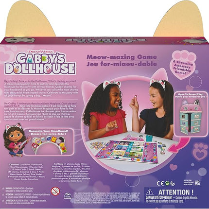 Spin Master Games, Gabby’s Dollhouse, Meow-Mazing Board Game, Board Game for Kids, Family Games, Preschool Game for Families & Kids Ages 4+