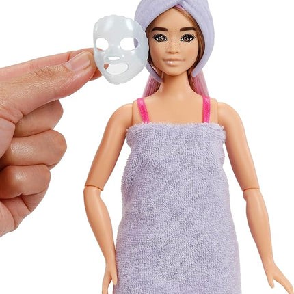 Barbie Party Unboxed Doll & Accessories, Glam Party Series with 10 Surprises Including Color-Change, Pink Sparkle Doll