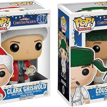 Funko Pop! Movies: National Lampoon's Christmas Vacation Bundle (2-Pack) – Clark Griswold #242 and Cousin Eddie #243 Collectible Vinyl Figures