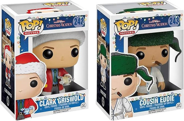 Funko Pop! Movies: National Lampoon's Christmas Vacation Bundle (2-Pack) – Clark Griswold #242 and Cousin Eddie #243 Collectible Vinyl Figures