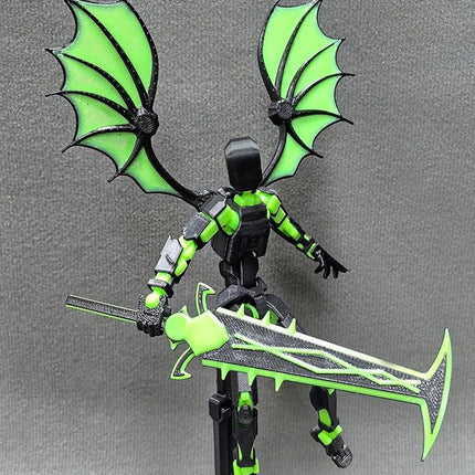 T13 Action Figure Set - Titan 13 Robot, Dummy 13, 3D Printed Lucky 13 for Collectors Desktop Decorations (Assembly Completed)