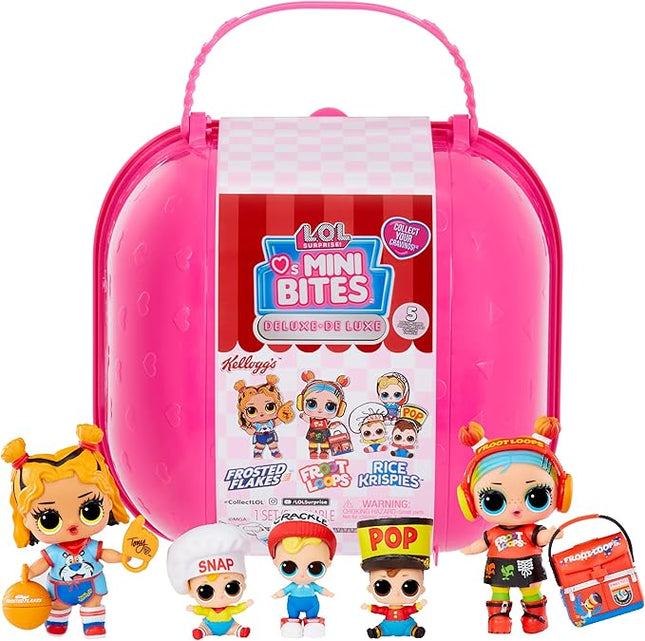 L.O.L. Surprise! Loves Mini Sweets S3 Deluxe- Kellogg's with 4 Dolls, Accessories, Limited Edition Dolls, Candy and Cereal Theme, Kellogg’s Theme, Collectible Dolls- Great Gift for Girls Age 4+