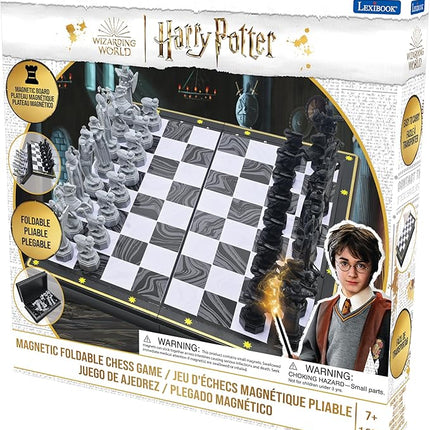 Lexibook - Harry Potter Chess Games, Magnetic and Foldable Chess Board, 32 Pieces, Family Game, CGM300HP