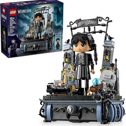 LEGO Wednesday Addams Figure - Building Toy for Kids, Girls & Boys, Ages 10+ - Collectible Wednesday Addams Doll with Display for Fans - Gift Idea for Birthday - 76780