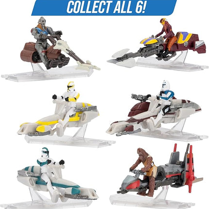 Star Wars Micro Galaxy Squadron Series 7 (3 Pack) Mystery Blind Box - Get Three 2.5" Vehicle or 1" Mini Figure - Officially Licensed - Authentic Collectible Toy Gift for Boys, Girls, Kids, Teens - 8+