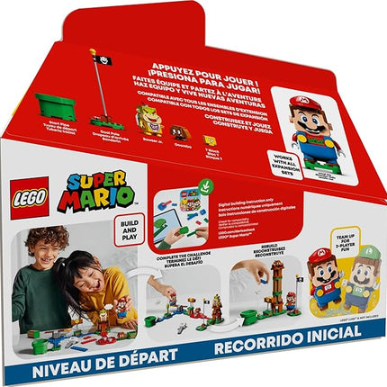 LEGO Super Mario Adventures with Mario Starter Course Set, Buildable Toy Game, Birthday Gift for Super Mario Bros. Fans and Kids Ages 6 and Up with Interactive Mario Figure and Bowser Jr., 71360