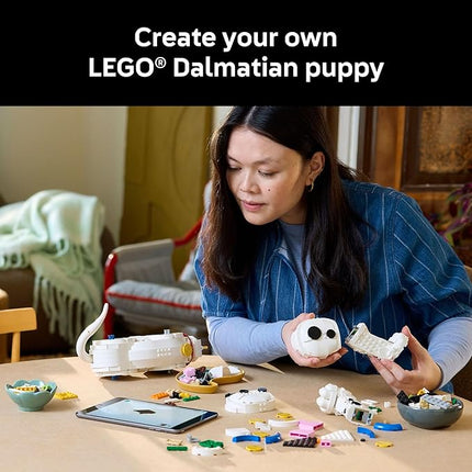 LEGO Disney 101 Dalmatians Puppy Building Set for Adults - Collectible DIY Kit for Movie Fans 18+ - Build Patch, Penny, Rolly or a Custom Pup - Gift Idea for Dog Lovers and Craft Enthusiasts - 43269