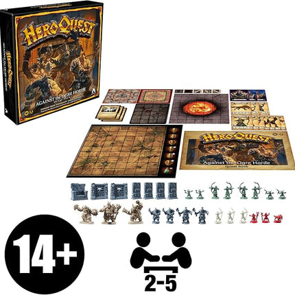 Avalon Hill Heroquest Against The Ogre Horde Quest Pack | Roleplaying Game | Ages 14+ | 2 to 5 Players | Requires HeroQuest Game System to Play, Multicolor, Pack 1