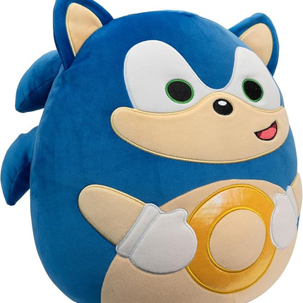 Squishmallows Original 14in “Sonic The Hedgehog” Sonic Holding Gold Rings Plush (Large)