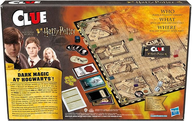 Hasbro Gaming Clue: Wizarding World Harry Potter Edition Board Game | Family Games for Kids, Teens, and Adults | Mystery Games | Ages 8 and Up | 3 to 5 Players