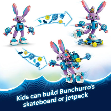 LEGO DREAMZzz Izzie and Bunchurro The Gaming Bunny - Fantasy Bunny Toy for Kids, Boys and Girls, Ages 7+ - Gift for Birthdays - Building Set with Hero Minifigure - 71490