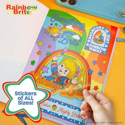 Rainbow Brite 1,500+ Sticker Book, Mega Sticker Pack, Cute Stickers for Teens, Kids, & Teachers, Retro Stationery Supplies, Kids Crafts Essentials, Classroom Prizes, Gifts for 4 Year Old Girl