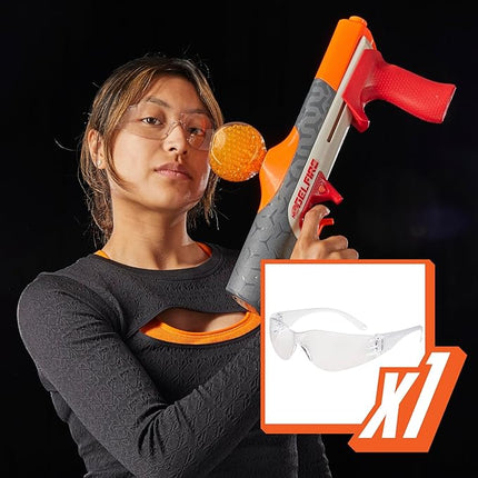 Nerf Pro Gelfire Twist Shot Blaster, 150 FPS, 5,000 Gelfire Rounds, T-Pull Priming, Integrated 80 Round Hopper, Eyewear, Ages 14+