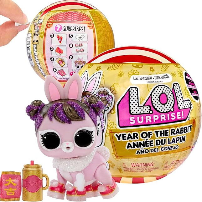 L.O.L. Surprise! Year of The Rabbit Doll Good Luck Bunny- with Collectible Doll, 7 Surprises, Limited Edition Doll, Accessories, Pet, Lunar New Year Theme- Great Gift for Girls Age 4+