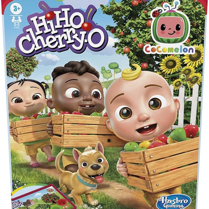 Hasbro Gaming Hi Ho Cherry-O: CoComelon Edition Board Game, Counting, Numbers, and Matching Game for Preschoolers, 2-3 Players, Ages 3+ (Amazon Exclusive)