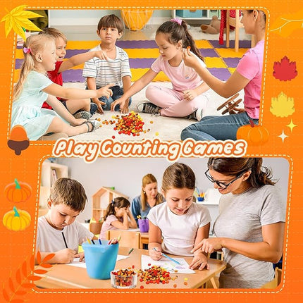 JUNEBRUSHS Fall Mini Erasers, 150Pcs Cute Thanksgiving Erasers Mini Erasers for Bulk Maple Leaf Novelty Pencil Erasers Stationery for Classroom Prizes Homework Rewards Gifts Party Favors