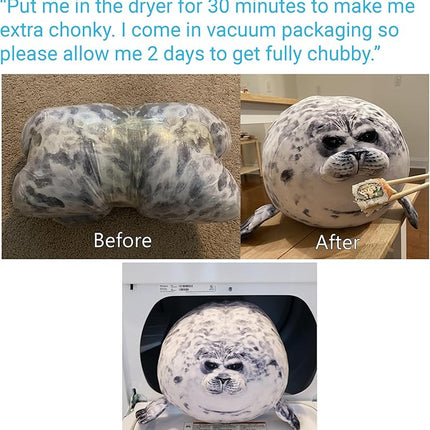 Pineapple Plush Seal Pillow, Giant Stuffed Animal Plushie, Stuffed Seal Plushy Squish Plush Toys, Jumbo Cute Plushies Large Stuffed Animals for Girls, Boys, Kids (23.6 inch)