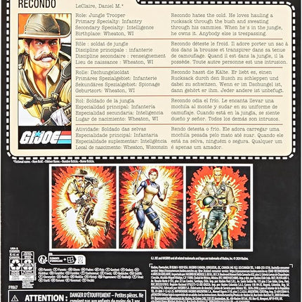 G.I. Joe Classified Series Retro Cardback Recondo, Collectible 6-Inch Action Figure with 7 Accessories