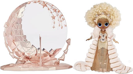 L.O.L. Surprise! Holiday OMG 2021 Collector NYE Queen Fashion Doll with Gold Fashions, Accessories, New Year's Celebration Outfit, Light Up Stand– Gift for Kids & Collectors, Toys Girls Ages 4 5 6 7+