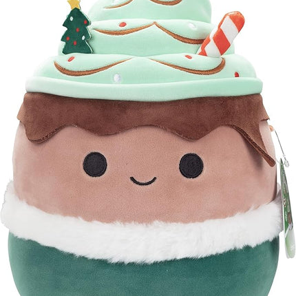 Squishmallows Original 10-Inch Ernesto The Espresso Mint Latte - Official Jazwares Plush - Collectible Soft & Squishy Stuffed Animal Toy - Limited Edition 2025 Gift for Kids, Girls & Boys