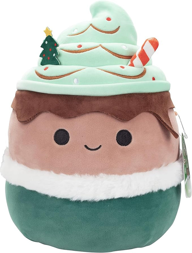 Squishmallows Original 10-Inch Ernesto The Espresso Mint Latte - Official Jazwares Plush - Collectible Soft & Squishy Stuffed Animal Toy - Limited Edition 2025 Gift for Kids, Girls & Boys