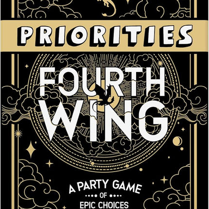 Hasbro Gaming Priorities Fourth Wing Edition Game | Officially Licensed Party Game Inspired by Empyrean Series | Ages 17+ | 3+ Players | 20 Mins.