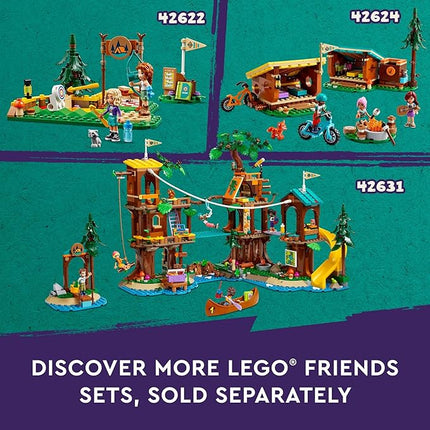 LEGO Friends Adventure Camp Water Sports Building Toy - Pretend Play Playset for Girls & Boys, Ages 7+ - Gift for Christmas - with 3 Mini Dolls - 42626