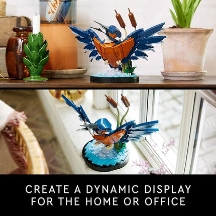 LEGO Icons Kingfisher Building Set - Detailed Model Set for Adults, 18+ - Collectible, Relaxing Activity for Bird Lovers - Gift for Men & Women - 10331