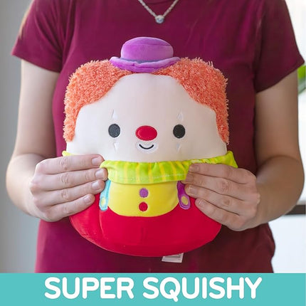 Squishmallows Original 8-Inch Bimbi The Clown - Official Jazwares Plush - Collectible Soft & Squishy Clown Stuffed Animal Toy - Add to Your Squad - Gift for Kids, Girls & Boys