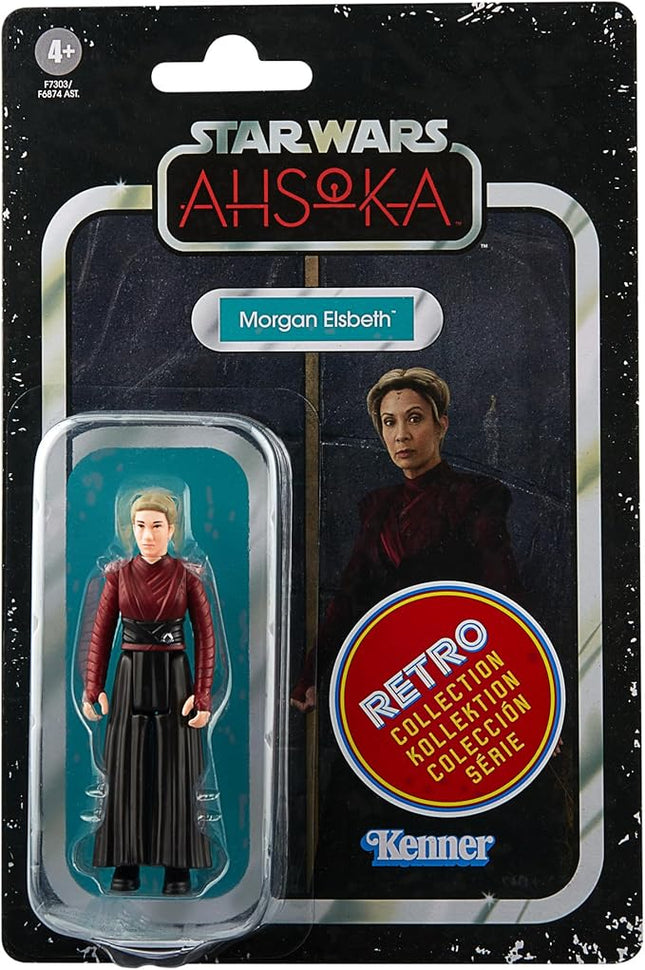STAR WARS Retro Collection Morgan Elsbeth, Ahsoka 3.75-Inch Collectible Action Figures, Ages 4 and Up