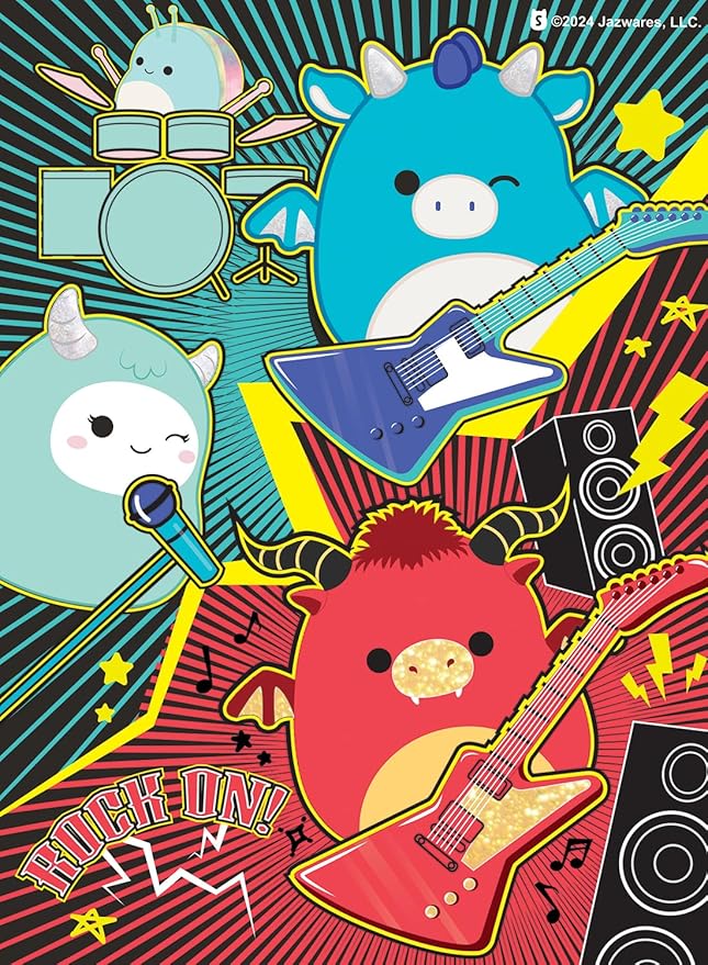 Buffalo Games - Squishmallows - 4 X 1 Multipack - Squish Multipack - Various Piece Count Jigsaw Puzzles for Adults - Challenging Puzzle Perfect for Game Nights